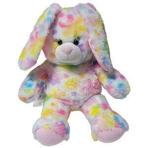 Build A Bear Easter Bunny 17 in Rabbit Spring Floral Dotted Plush Stuffed Animal
